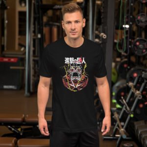 Fiery Giant Mask — Men’s Graphic Tee (Anime-Inspired)