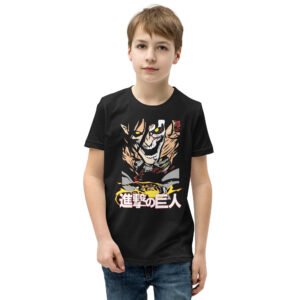 Fiery Colossus — Youth Graphic Tee (Anime-Inspired)