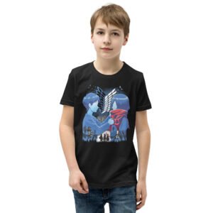 Midnight Sentry — Youth Graphic Tee (Anime-Inspired)