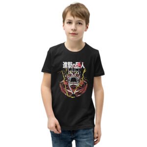 Fiery Giant — Youth Graphic Tee (Anime-Inspired)