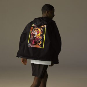 Blazing Vanguard — Unisex Lightweight Zip Windbreaker | Full-Back DTF