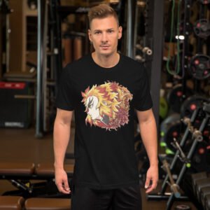 Flame Guardian Men’s Graphic T-Shirt | Ember Dragon & Portrait